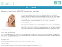 Tablet Screenshot of bclinical.co.uk